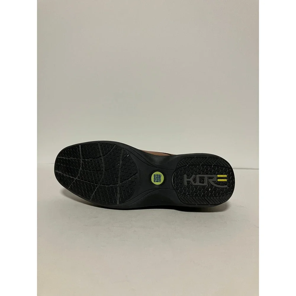 Nunn Bush Mens Kore Slip On Loafer 7.5M Brown Leather Comfort Gel 84945-221